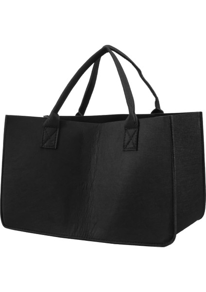 Şömine Ahşap Keçe Saklama Çantası Sepeti Dergi Rafı Yakacak Odun Cep, Keçe Katlanabilir Yakacak Odun Tutucu Sepet Siyah (Yurt Dışından) modelleri