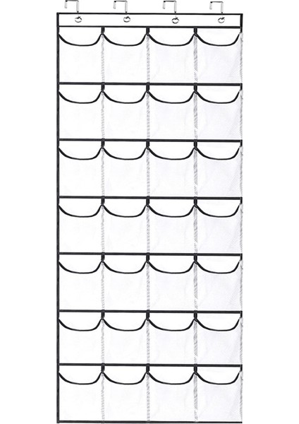 Kapı Üstü 28 Cepli Ayakkabı Düzenleyicileri Dolap Ayakkabı Askısı Düzenleyicileri Kapı Arkası Için Depolama Tutucusu (Yurt Dışından)