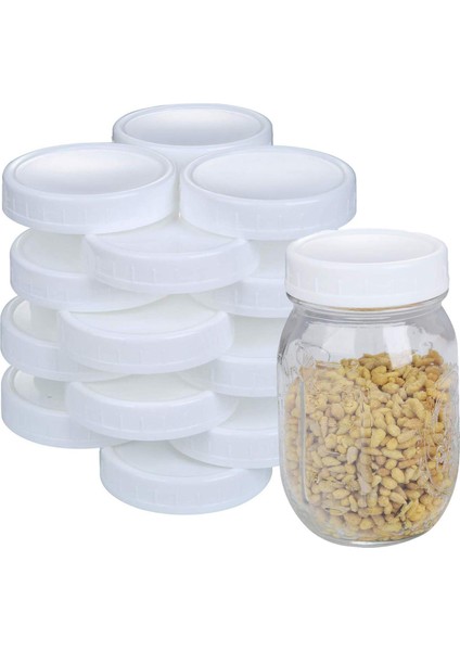 Mason Kavanoz Kapakları Için Normal Ağız Kapakları Mason Konserve Kavanozları ve Daha Fazlası Için Plastik Saklama Kapakları, Standart, Çap 70MM (Yurt Dışından) fiyatları