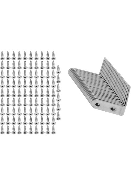 24 Parça Paslanmaz Çelik Köşe Destekleri (1,57 x 1,57 Inç, 40 x 40 Mm) Bağlantı Sağ Açılı Braket Bağlantı Elemanı L Şekilli Köşe Bağlantı Elemanları Destek Braketi (Yurt Dışından) fiyatları