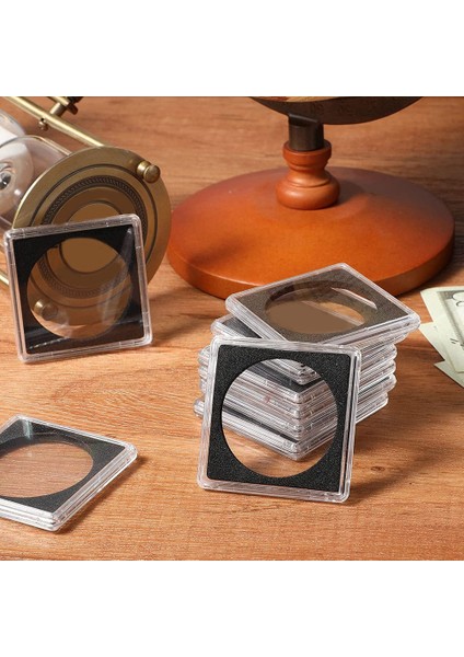 20 Adet Gümüş Dolar Madeni Para Tutucu, 2 x 2 Yarım Dolar Madeni Para Tutucu Madeni Para Kapsülü Madeni Para Çıtçıtlı Plastik Madeni Para Tutucu, 37,5 mm (Yurt Dışından) indirimleri