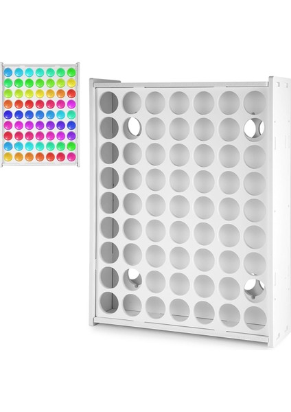 Boya Düzenleyici, 63 Delikli Akrilik Boya Düzenleyici El Sanatları Boya Depolama El Sanatları Boya Tutucu Dikey Boya Raf Standı (Yurt Dışından)