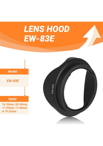 Canon 16-35MM, 20-35MM, 17-35MM, 17-40MM ve 10-22MM Lensler Için Yedek Dijital Lens Kapağı EW-83E (Yurt Dışından) fırsatları