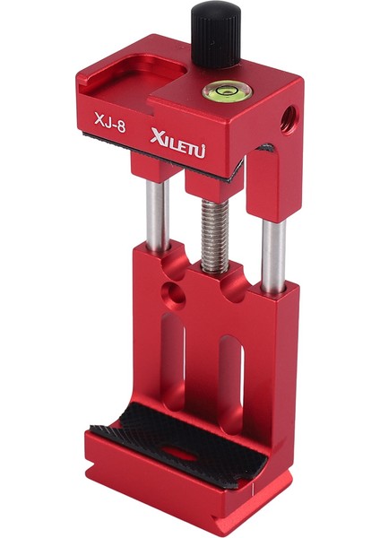 Xıletu Xj-8 Tripod Başlığı Braketi Cep Telefonu Tutucu Klipsi Telefon El Feneri Mikrofonu Su Terazisi ve Soğuk Ayakkabı Montajı Kırmızı (Yurt Dışından) fiyatları