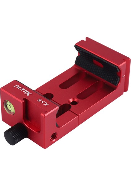 Xıletu Xj-8 Tripod Başlığı Braketi Cep Telefonu Tutucu Klipsi Telefon El Feneri Mikrofonu Su Terazisi ve Soğuk Ayakkabı Montajı Kırmızı (Yurt Dışından) indirimleri