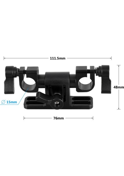 Ayarlanabilir 15MM Çift Çubuk Kelepçesi ve 360 Derece Dönebilen Çubuk Adaptörü Çubuk Destek Sistemi Kamera Teçhizatı Fotografia Aksesuarları (Yurt Dışından) indirimleri