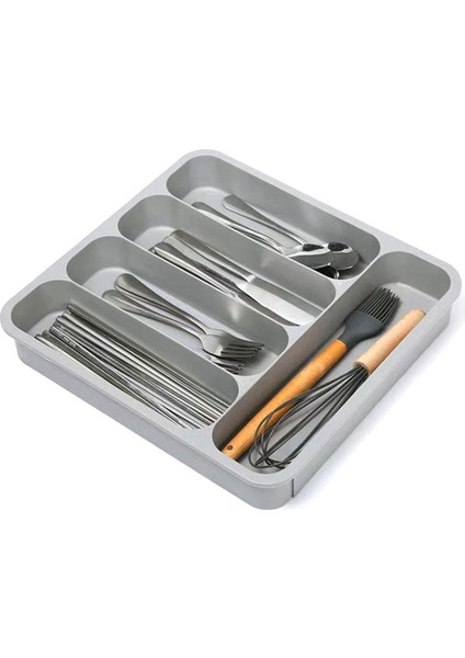 Çekmece Için Plastik Çatal Bıçak Tepsisi, Mutfak Için Alet Çatal Bıçak Takımı Sofra Takımı Düzenleyici, Standart Çekmeceye Uygun, 5 Bölmeli (Yurt Dışından) fırsatları