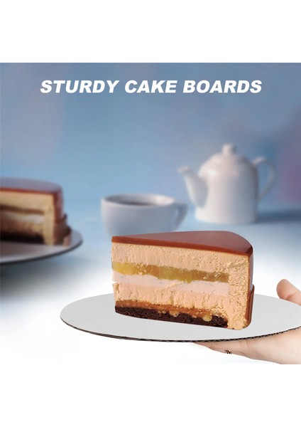 Beyaz Kek Tahtaları Yuvarlak 25 Paket - 10 Inç Karton Kek Yuvarlak Daireler Tek Kullanımlık Kek Tabağı Tahtası Taban Tepsisi (Yurt Dışından) indirimleri