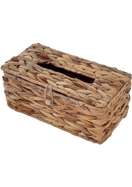 Ins Su Sümbülü Dokuma Doku Kutusu Rattan Dokuma Kapaklı Sıhhi Kağıt Kutusu Ev Oturma Odası Pompalama Kağıt Kutusu Depolama (Yurt Dışından)