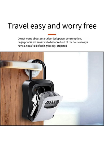 Açık Hava Şifre Anahtar Kutuları Genişletilmiş Kilit Kancası Çelik Tel Asılı Anahtar Depolama Su Geçirmez Anahtar 4 Haneli Kod Kutusu Siyah (Yurt Dışından) fiyatları