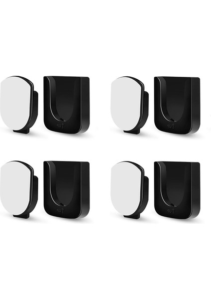 Manyetik Uzaktan Kumanda Tutucu Duvar Montajı, 4 Çift Uzaktan Kumanda Düzenleyici Saklama Kendinden Yapışkanlı Tv Uzaktan Kumandası Siyah (Yurt Dışından)