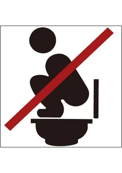 Tuvalet Yapıştırıcısı Için Uyarı Çıkartmaları Çömelme Tuvaleti Için Uyarı Çıkartmaları Soyun ve Yapıştırın Lar Için Banyo Hatırlatma Işaretleri (Yurt Dışından)