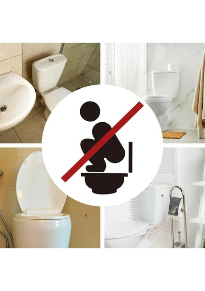 Tuvalet Yapıştırıcısı Için Uyarı Çıkartmaları Çömelme Tuvaleti Için Uyarı Çıkartmaları Soyun ve Yapıştırın Lar Için Banyo Hatırlatma Işaretleri (Yurt Dışından) modelleri