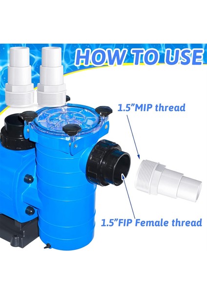 Evrensel 1.25/1.5 Inç Hortum Adaptörü Havuz Filtre Pompası Hortum Adaptörü SPX1091Z7, SPX1091Z4 Adaptörü Için Yedek (Yurt Dışından) modelleri