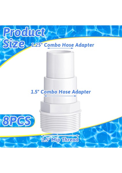 Evrensel 1.25/1.5 Inç Hortum Adaptörü Havuz Filtre Pompası Hortum Adaptörü SPX1091Z7, SPX1091Z4 Adaptörü Için Yedek (Yurt Dışından) fırsatları