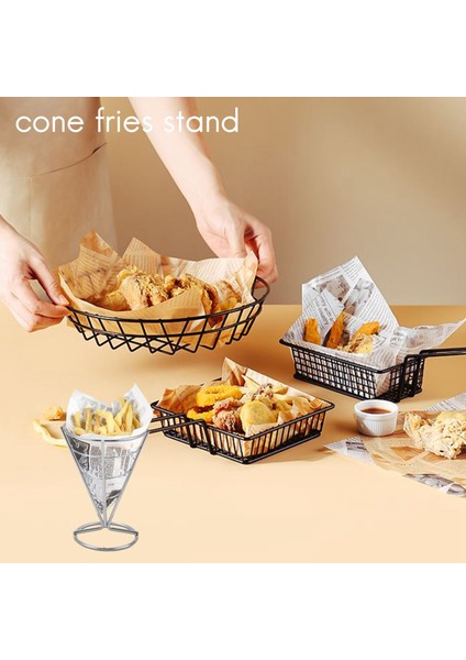 4 Adet Patates Kızartması Standı Koni Sepeti Kızartma Tutucu Dip Tabak Koni Aperatif Kızarmış Tavuk Vitrin Rafı Gıda Rafları Kase (Yurt Dışından) fiyatları