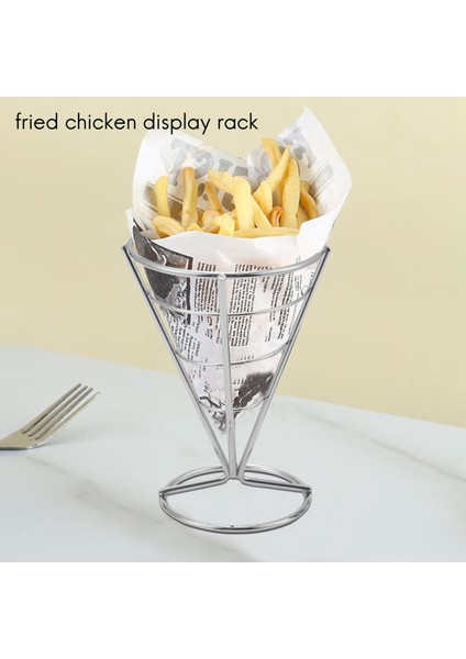 4 Adet Patates Kızartması Standı Koni Sepeti Kızartma Tutucu Dip Tabak Koni Aperatif Kızarmış Tavuk Vitrin Rafı Gıda Rafları Kase (Yurt Dışından) fırsatları