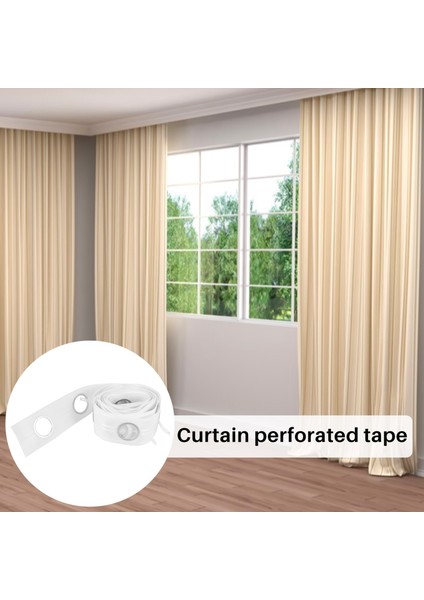 5m Kuşgözü Perde Bandı 40 Yüzük Aksesuarları Dikiş Gümüş Perdeler Jaluzi Yeni (Yurt Dışından) fiyatları