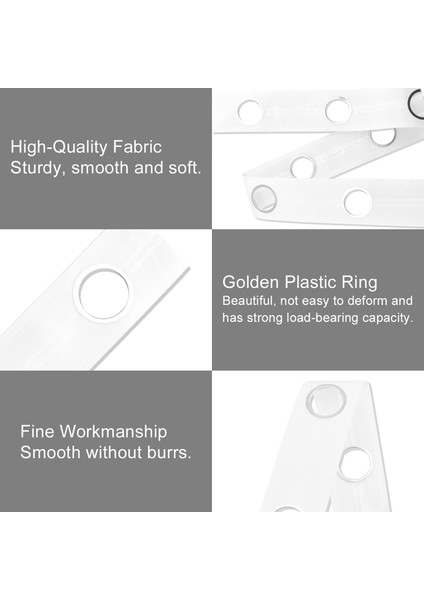 5m Kuşgözü Perde Bandı 40 Yüzük Aksesuarları Dikiş Gümüş Perdeler Jaluzi Yeni (Yurt Dışından) modelleri