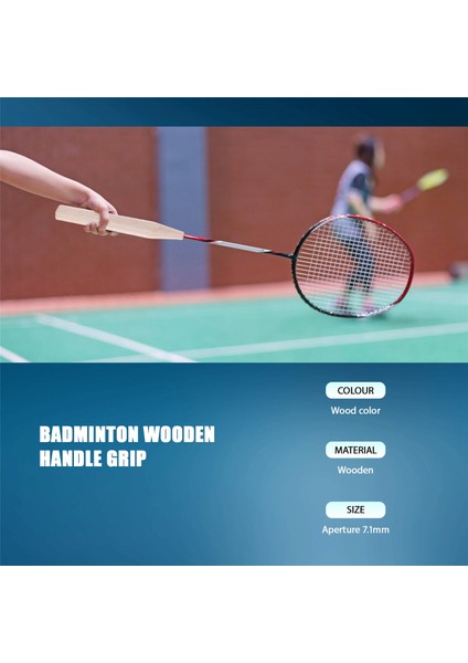 2 Adet Badminton Raket Kolu Kavrama Ahşap Badminton Kolu Onarımı Badminton Raketi, G6 (Yurt Dışından) fiyatları