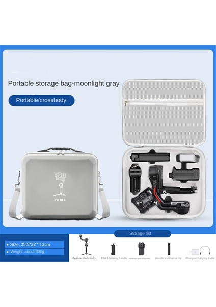 Djı Ronin Rs 4 Saklama Kutusu Gimbal Sabitleyici Aksesuarları Çanta Rs4 Bavul Sert Kabuk Siyah (Yurt Dışından)