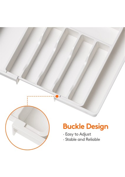 Çatal Bıçak Takımı Çekmecesi Düzenleyici, Mutfak Için Genişletilebilir Gereç Tepsisi, Ayarlanabilir Gümüş Takım ve Sofra Takımı Tutucu Siyah (Yurt Dışından) fırsatları