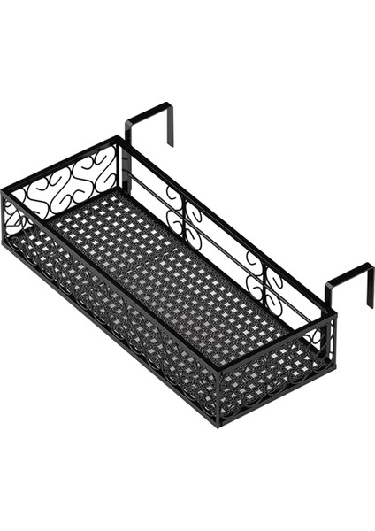 Asılı Çiçek Saksısı Pot Balkon Korkuluğu Tutucu Korkuluk Asılı Çiçek Standı Metal Yetiştiricilerinin Balkon Çiçek Kafes (Yurt Dışından)