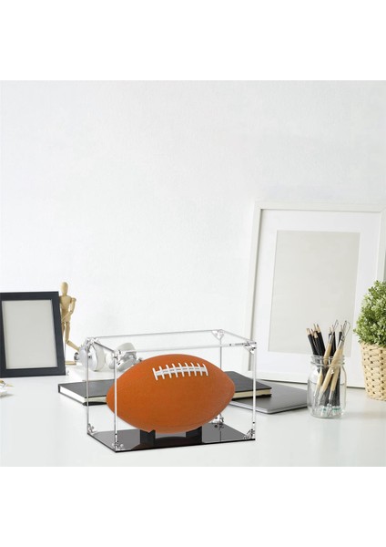Futbol Vitrin Kapaklı ve Siyah Tabanlı Akrilik Futbol Tutucu Top Tutuculu Şeffaf Futbol Kutuları (Yurt Dışından) fırsatları