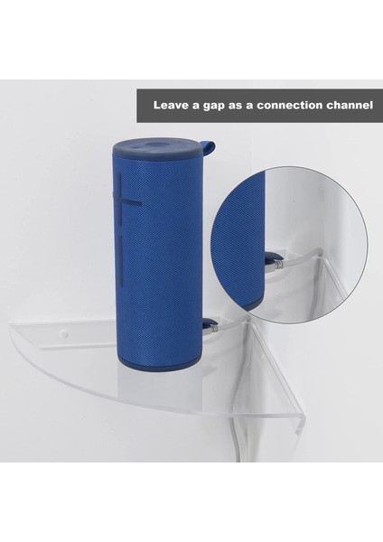 2 Adet Akrilik Köşe Raf Yüzen Duvar Depolama Raf Ekran Hoparlör Organizatör Yatak Odası Mutfak Depolama Tutucu, Şeffaf (Yurt Dışından) indirimleri