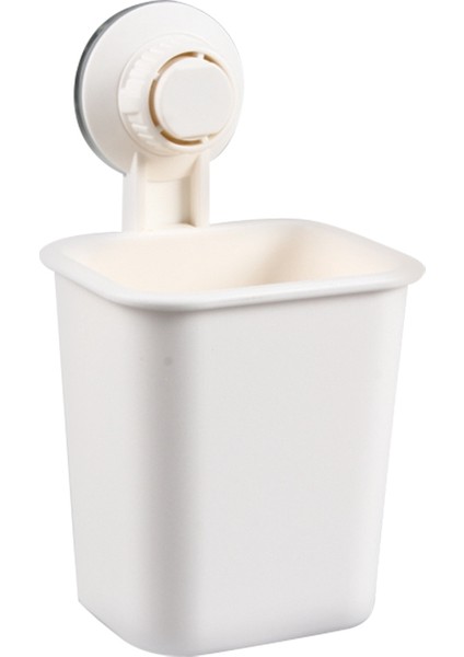 Vakumlu Diş Fırçası Rafı Vakumlu Duvar Tipi Banyo Diş Macunu Diş Fırçası Rafı Delme Olmadan Raf Rafı (Yurt Dışından)