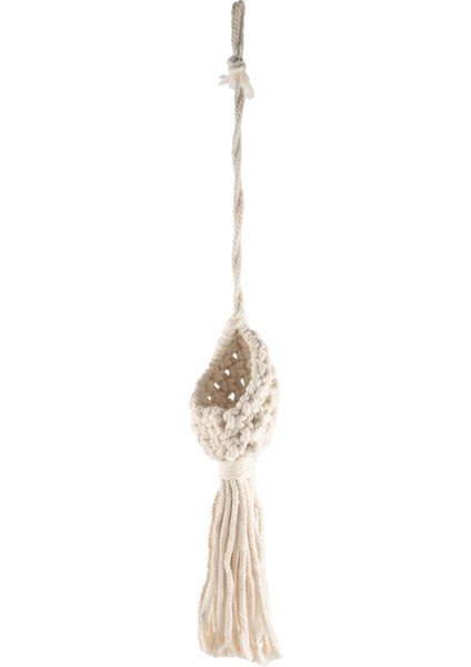 Boho Makrome Hava Tesisi Askı Tillandsia Asılı Sepet Halat Tutucu Çiçek Ev Dekor (13 Cm) (Yurt Dışından) modelleri