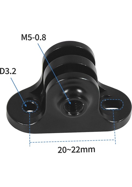 GOPRO12/11 Kamera Için Kronometre Braketi Delik Mesafesi 20-22MM Kronometre Uzatma Metal Dönüştürülebilir Tutucu, B (Yurt Dışından)