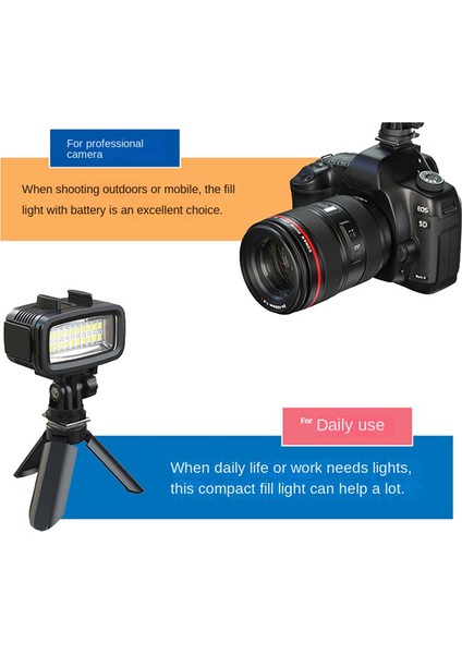 40M Su Geçirmez Sualtı Dalış Dolgu Işığı LED Video Işığı Gopro Hero 10 9 8 Aksiyon Kamerası / Slr Aynasız Kamera Için (Yurt Dışından) fırsatları