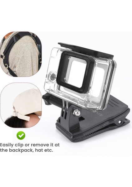 Puluz Go Pro Aksesuarları Için 360 Derece Sırt Çantası Hızlı Çıkarılabilir Şapka Klipsi Gopro Hero5 Hero4 Session Hero 5 4 3+ 3 Için Hızlı Kelepçe Montajı (Yurt Dışından) indirimleri