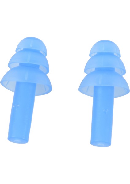Çift Yüzme Dalış Esnek Silikon Kulak Tıkacı Kulak Tıkacı Mavi (Yurt Dışından)