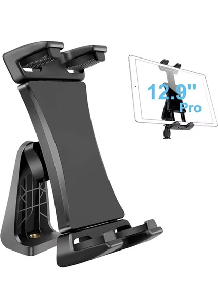 Evrensel Tablet Telefon Tripod Montajı 360° Dönen Stand Tutucu Klipsi IPad Mini Air Pro 12.9 Xiaomi Huawei Pad Vlog (Yurt Dışından) modelleri