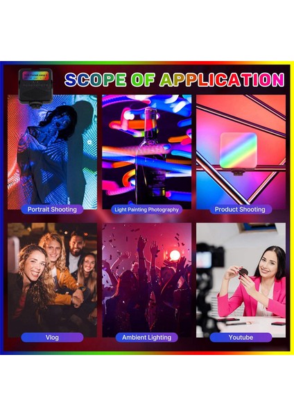 Tam Renkli Rgb LED Video Işığı 3000K-6000K Mini Dolgulu Tip-C Cep Kamera Sıcak Yuvası Işığı (Yurt Dışından) indirimleri