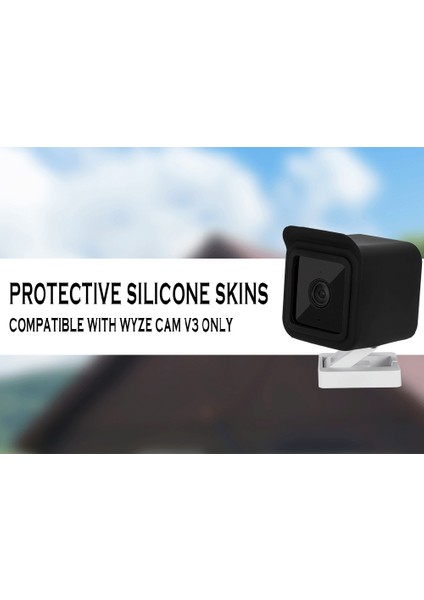 Wyze Cam V3 Için Silikon Deri Kamera Kılıfı, Wyze Cam V3 Aksesuarları Için Iç Mekan Dış Mekan Toz Geçirmez Koruyucu Kılıf (Yurt Dışından) fırsatları