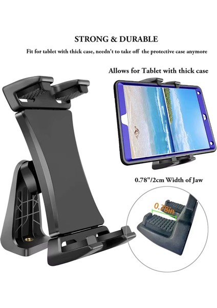 Evrensel Tablet Telefon Tripod Montajı 360° Dönen Stand Tutucu Klipsi IPad Mini Air Pro 12.9 Xiaomi Huawei Pad Vlog (Yurt Dışından) indirimleri