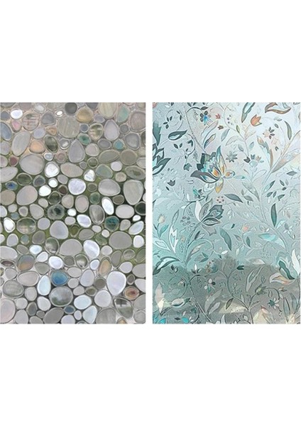 Buzlu Cam Yapışkanlı Etiket Elektrostatik Pencere Filmi Banyo Cam Gizlilik Filmi 3D Mat Dekorasyon Macunu 20X100CM (Yurt Dışından) fiyatları