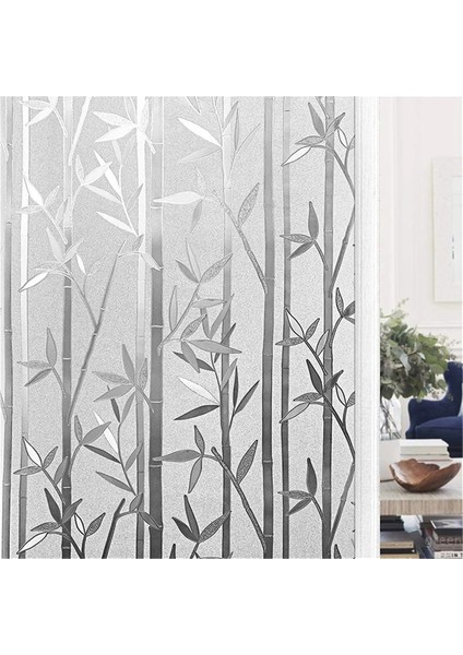 Buzlu Cam Yapışkanlı Etiket Elektrostatik Pencere Filmi Banyo Cam Gizlilik Filmi 3D Mat Dekorasyon Macunu 20X100CM (Yurt Dışından) indirimleri