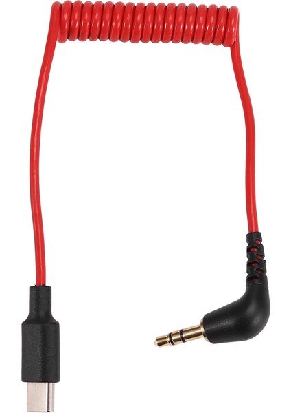 Rode Wireless Go Iı Için Type-C - 3,5 mm Kablo, Dik Açı Trs Erkek Dac Aux Adaptörü Ses Kablosu Değişimi (Yurt Dışından)
