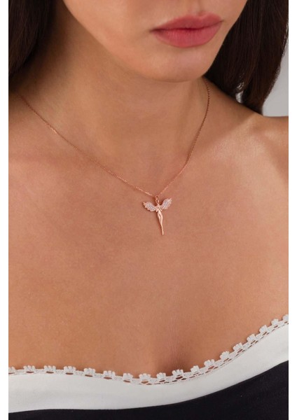 Melek Figürlü Gümüş Kolye modelleri