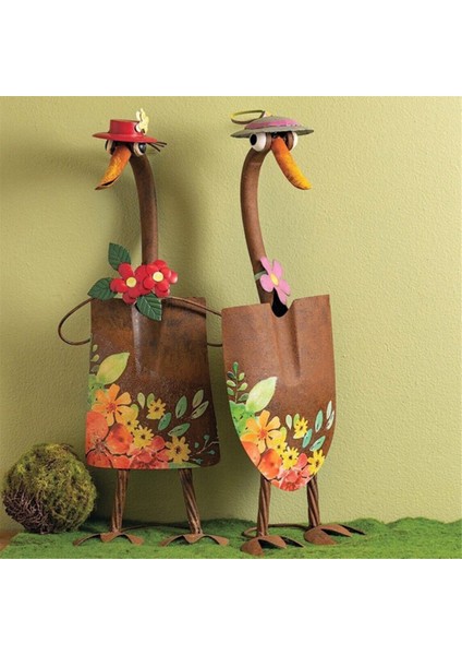 Sevimli Peri Bahçe Dekoru, Sevimli Ördek Bahçe Heykelleri, Sevimli Ördek Bahçe Sanat Kürek Maça Sanat Zanaat Dekorasyon B (Yurt Dışından) fırsatları