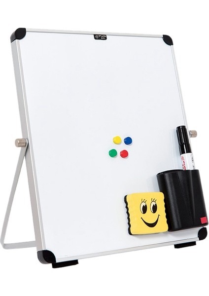 Küçük Masaüstü Kuru Silme Tahtası Taşınabilir Küçük Manyetik Çift Taraflı Beyaz Tahta Şövale Çocuklar Için Yapılacaklar Listesi Beyaz Tahta Ev Ofis Okul Için (Yurt Dışından)