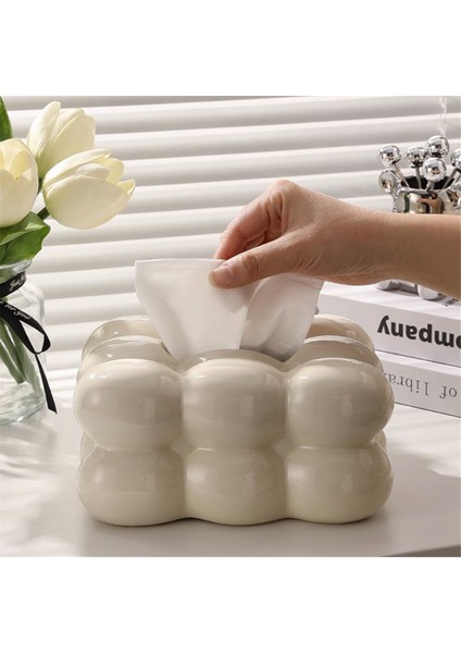 Bubble Tasarım Mendil Kutusu Tutucu Kağıt Dağıtıcı Banyo Yemek Masası Şık Mendil Düzenleyici Dekoratif Peçete, D (Yurt Dışından) modelleri