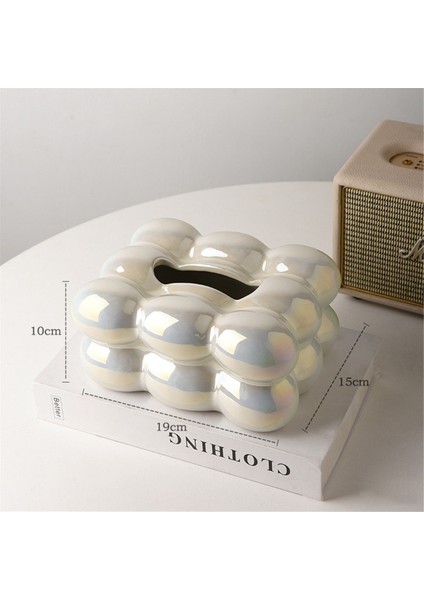 Bubble Tasarım Mendil Kutusu Tutucu Kağıt Dağıtıcı Banyo Yemek Masası Şık Mendil Düzenleyici Dekoratif Peçete, D (Yurt Dışından) fırsatları