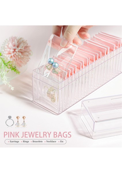 Akrilik Mücevher Kutusu, 20 Pvc Taşınabilir Anti Oksit Fermuarlı Çantalı Şeffaf Mücevher Düzenleyici, Seyahat Mücevher Kutusu (Yurt Dışından) modelleri