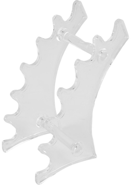 Akrilik 6 Yuvalı Ekran Standı, Kaş Dolma Kalem Kalem Takı Makyaj Fırça Raf Ev Ofis Mağaza Kullanımı Için Organizatör Tutucu, Şeffaf (Yurt Dışından) modelleri