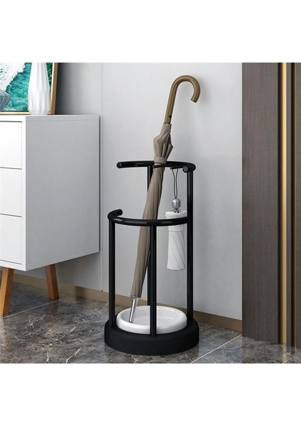 Ev Dairesel Şemsiye Tutucu Çıkarılabilir Damlama Tepsisi Standı Şemsiyeler Giriş Dekoratif Raf Düzenleyici Beyaz (Yurt Dışından) fırsatları